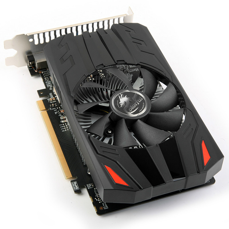 >>显卡产品树->> 七彩虹gt720 灵动鲨-2gd5   全固态电容用料与封闭